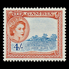 7541 Gambia SG182 4S Grey Blue & Red 1953. Sc#164 Mi159. Mint MH. C£17, view 3