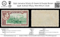 7550 Jamaica SG130 1S Green & Purple Brown 1938. Sc#125 Mi131. Mint MVLH. C£16