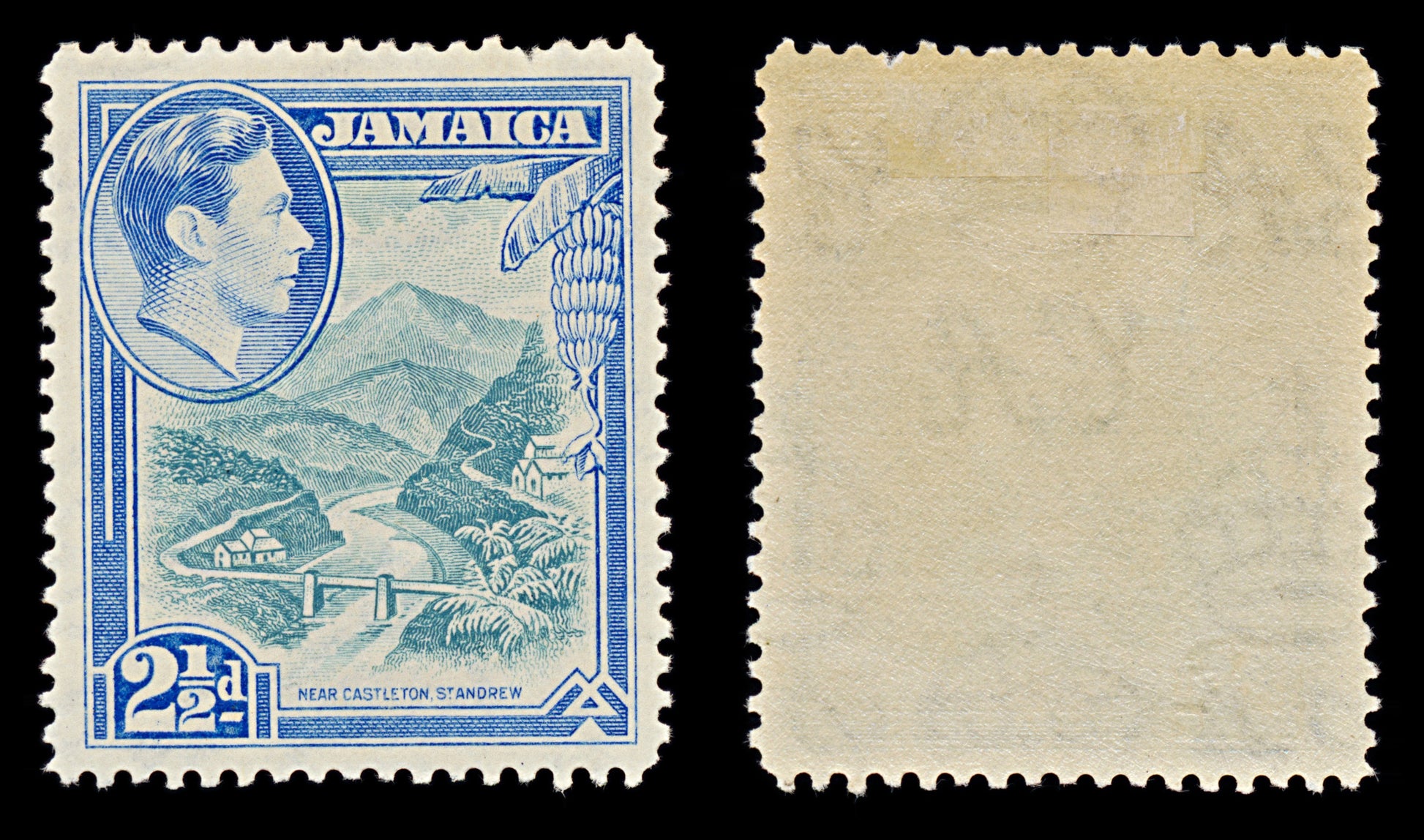 7551 Jamaica SG125 2½D Greenish Blue & Ultramarine 1938. Sc#120 Mi124. Mint MH. C£10