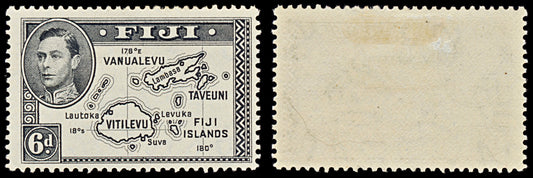 7554 Fiji SG261 6D Black 1940. Sc#135 Mi101aD. Mint MH. C£11