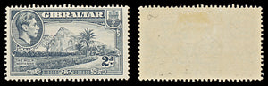 7556 Gibraltar SG124a 2D Grey 1940. Sc#110c Mi110CX. Mint MH. C£9