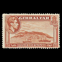 7558 Gibraltar SG122 1D Yellow Brown 1938. Sc#108a Mi108B. Mint MH. C£30, view 3