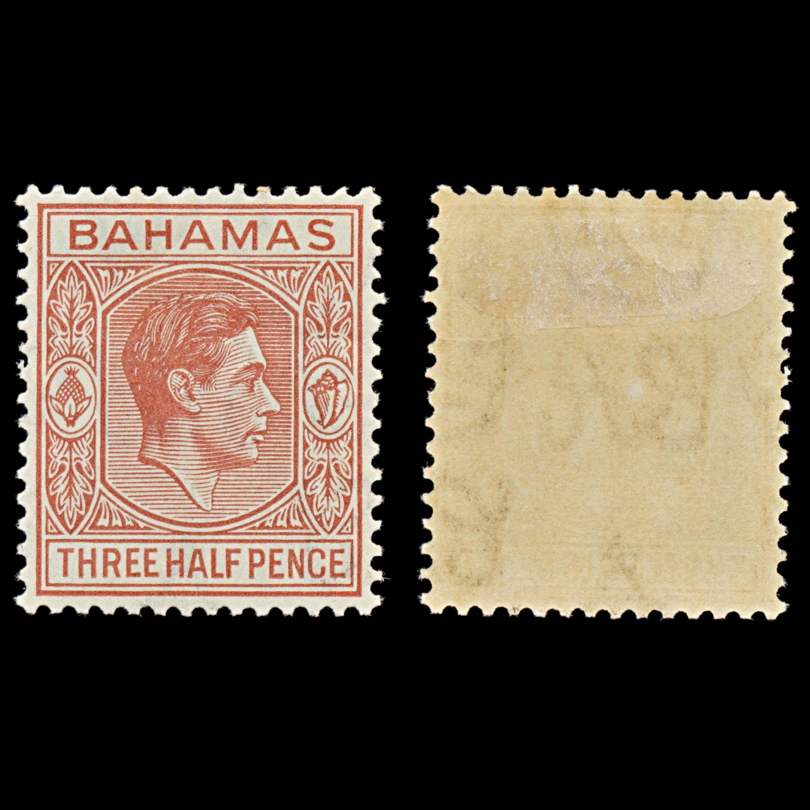 7574 Bahamas SG151a 1½D Pale Red Brown 1948. Sc#102a Mint MH. C£12