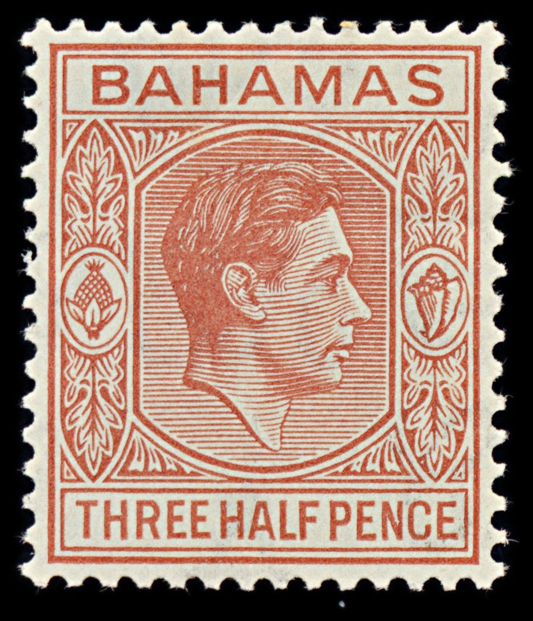 7574 Bahamas SG151a 1½D Pale Red Brown 1948. Sc#102a Mint MH. C£12