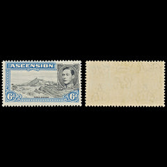7576 Ascension SG43 6D Black & Grey Blue 1938. Sc#45 Mi48A. Mint MH. C£14, view 2