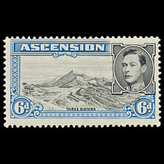 7576 Ascension SG43 6D Black & Grey Blue 1938. Sc#45 Mi48A. Mint MH. C£14, view 3