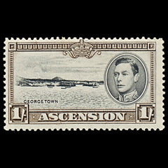 7577 Ascension SG44 1S Black & Dark Brown 1938. Sc#46a Mi49A. Mint MNH. C£22, view 3
