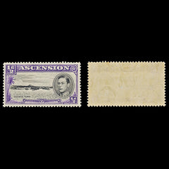 7579 Ascension SG38 ½D Black & Violet 1938. Sc#40a Mi39A. Mint MNH. C£8, view 1