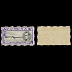 7579 Ascension SG38 ½D Black & Violet 1938. Sc#40a Mi39A. Mint MNH. C£8, view 2