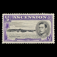 7579 Ascension SG38 ½D Black & Violet 1938. Sc#40a Mi39A. Mint MNH. C£8, view 3