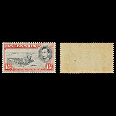 7581 Ascension SG40 1½D Black & Red 1938. Sc#42b Mi43Aa. Mint MH. C£10, view 1