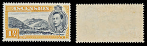 7582 Ascension SG39a 1D Black & Orange Yellow 1940. Sc#41Ac Mi41A. Mint MVLH. C£14