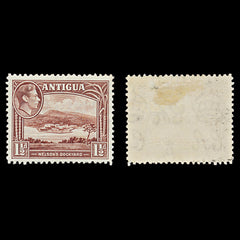 7584 Antigua and Barbuda SG100 1½D Chocolate Brown 1938. Sc#86a Mint MH. C£10, view 1