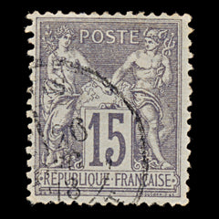 7588 France SG217 15C Grey 1876. Sc#69 Mi61I. Used. C£13, view 3