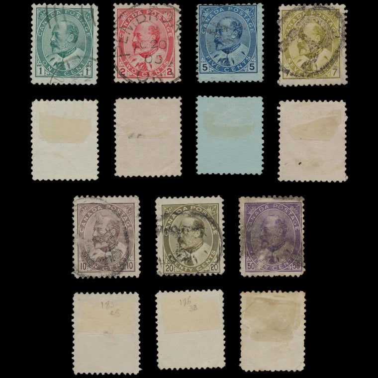 7591 Canada SG173-187 KEVII Set to 50c 1903. Used. C£180, image 1