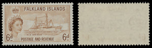 7616 Falkland Islands SG187-192 Set of 6 1955. Mint MH. C£40