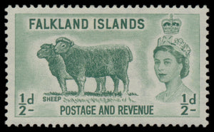7616 Falkland Islands SG187-192 Set of 6 1955. Mint MH. C£40