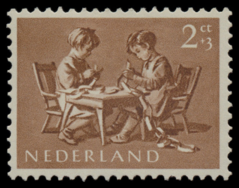 7617 Netherlands SG804-808 "Children Stamps" Set of 5 1954. Mint MH. C£22