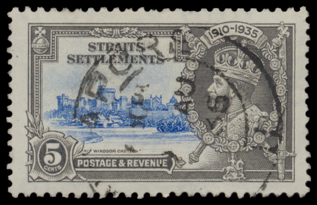 7639 Straits Settlements SG256-259 Jubilee Set of 4 1935. Used. C£21