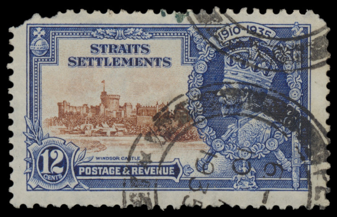 7639 Straits Settlements SG256-259 Jubilee Set of 4 1935. Used. C£21