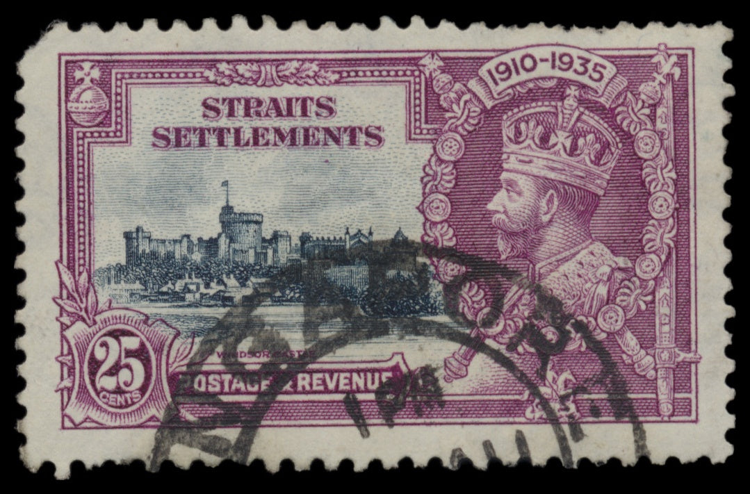 7639 Straits Settlements SG256-259 Jubilee Set of 4 1935. Used. C£21