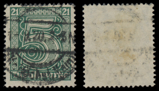 7640 Germany SG O117-O123 OFFICIAL set of 7 1920. Used. C£22