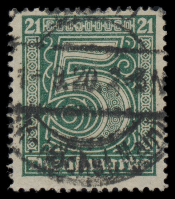 7640 Germany SG O117-O123 OFFICIAL set of 7 1920. Used. C£22