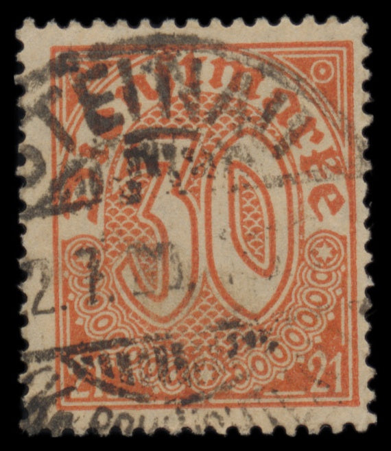 7640 Germany SG O117-O123 OFFICIAL set of 7 1920. Used. C£22