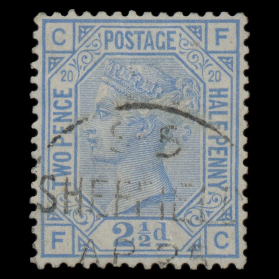 7646 GB SG142 2½d Blue Plates 17-23 1880. Sc#68 Mi51. Used. C£365, image 17