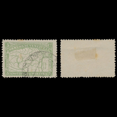 7647 Venezuela SG169-173 "Map" Set of 5 1896. Used. C£100, image 2