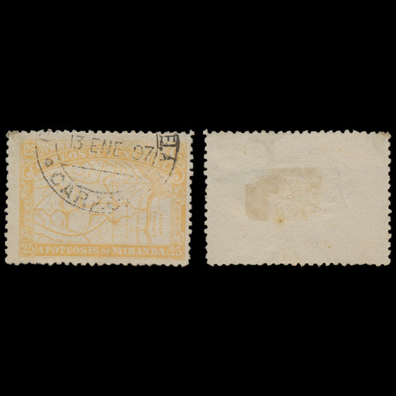 7647 Venezuela SG169-173 "Map" Set of 5 1896. Used. C£100, image 4
