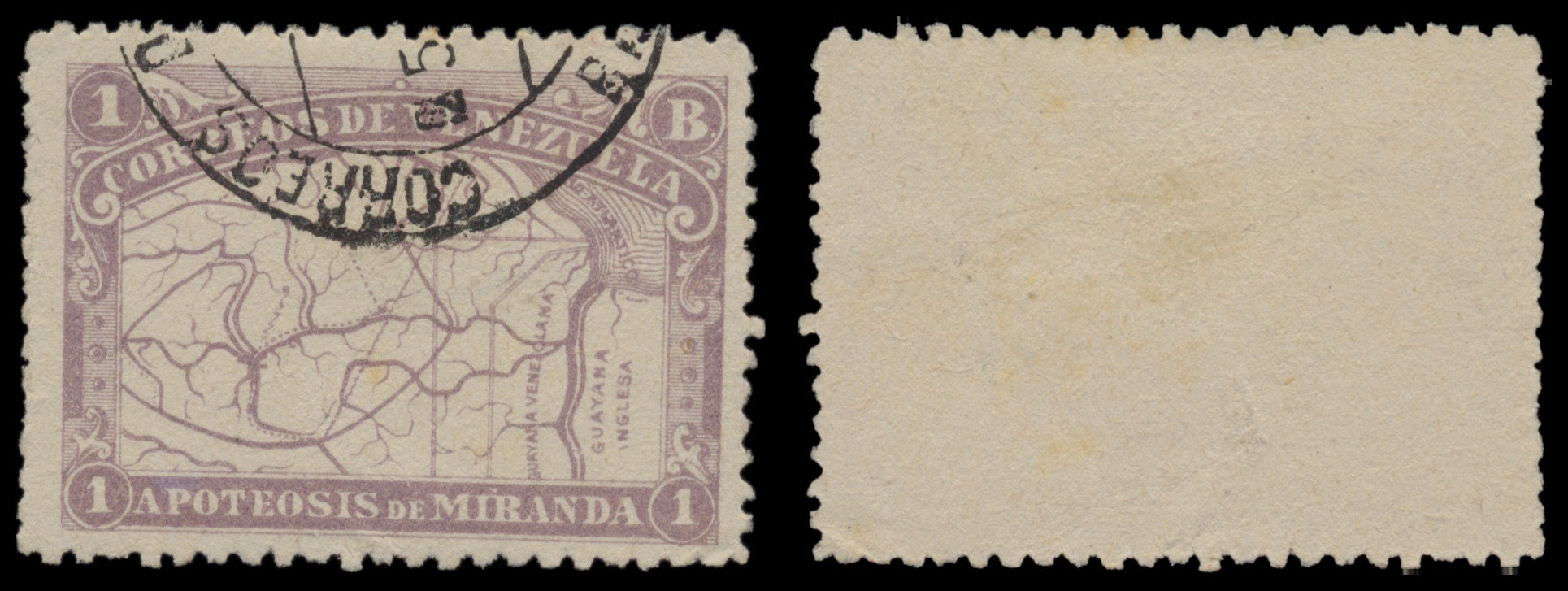 7647 Venezuela SG169-173 "Map" Set of 5 1896. Used. C£100
