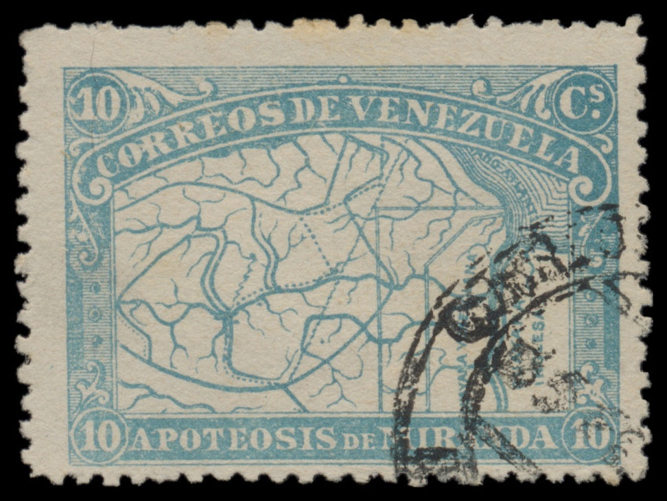 7647 Venezuela SG169-173 "Map" Set of 5 1896. Used. C£100