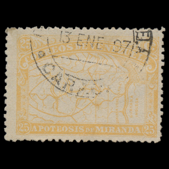 7647 Venezuela SG169-173 "Map" Set of 5 1896. Used. C£100, image 11