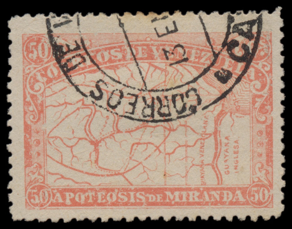 7647 Venezuela SG169-173 "Map" Set of 5 1896. Used. C£100