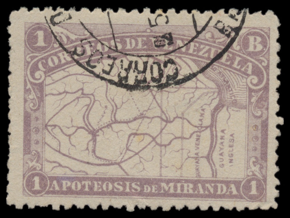 7647 Venezuela SG169-173 "Map" Set of 5 1896. Used. C£100