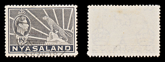 7657 Nyasaland SG132a 1½D Grey 1942. Sc#56A Mi57. Used. C£9