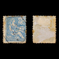 7673 France SG298 25C Blue 1900. Mi94I. Used. C£11