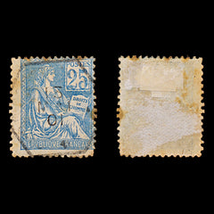 7673 France SG298 25C Blue 1900. Mi94I. Used. C£11, view 1