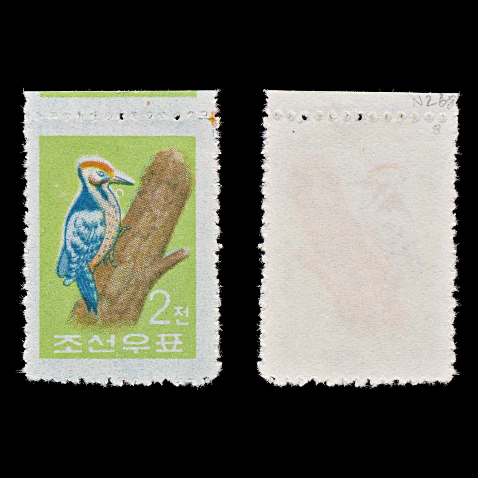 7679 Korea, North SG268 2ch Birds 1961. Sc#261 Mi298. Mint MNH. C£8