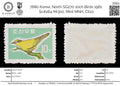 7680 Korea, North SG270 10ch Birds 1961. Sc#264 Mi300. Mint MNH. C£10