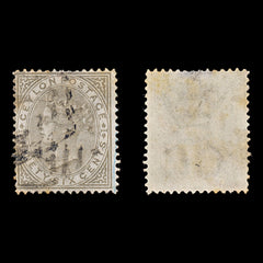 7699 Ceylon SG132 96C Brown Grey 1872. Sc#73 Mi54C. Used. C£30, view 2