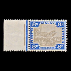 7702 Straits Settlements SG41 8C Grey & Ultramarine 1905. Sc#30 Mint MVLH. C£85, view 3