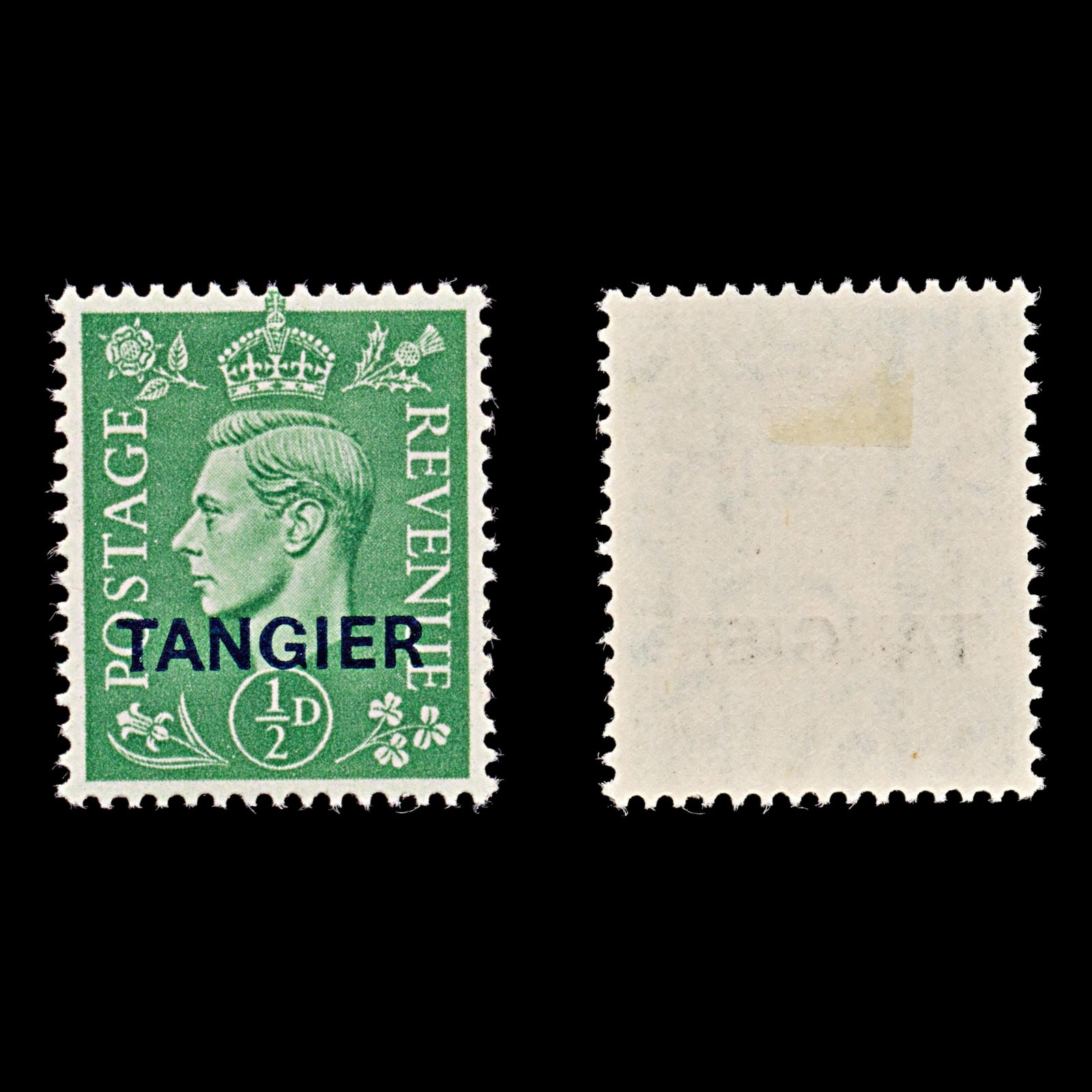 7714 Tangier SG251 ½D Pale Green 1945. Sc#521 Mi21. Mint MH. C£12