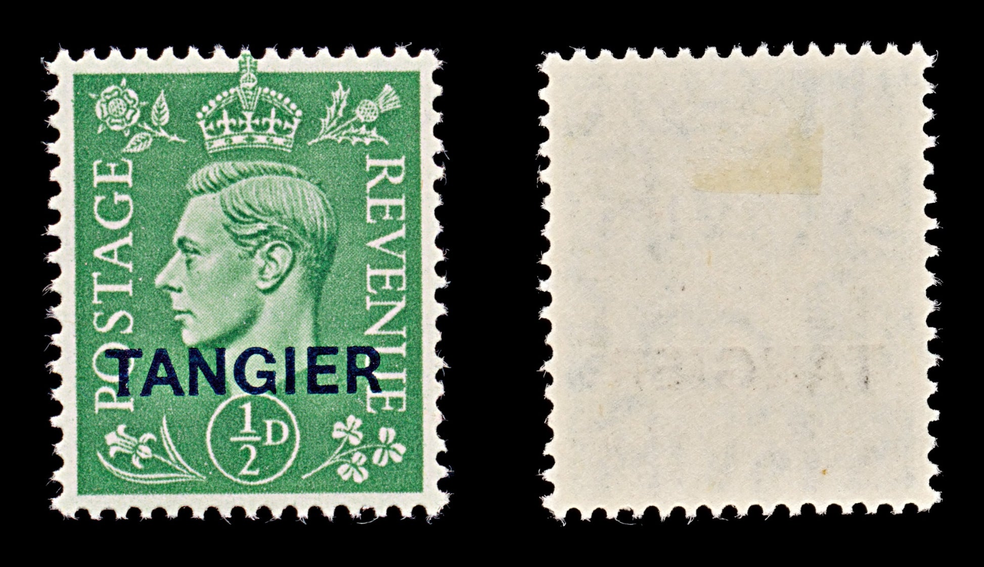 7714 Tangier SG251 ½D Pale Green 1945. Sc#521 Mi21. Mint MH. C£12