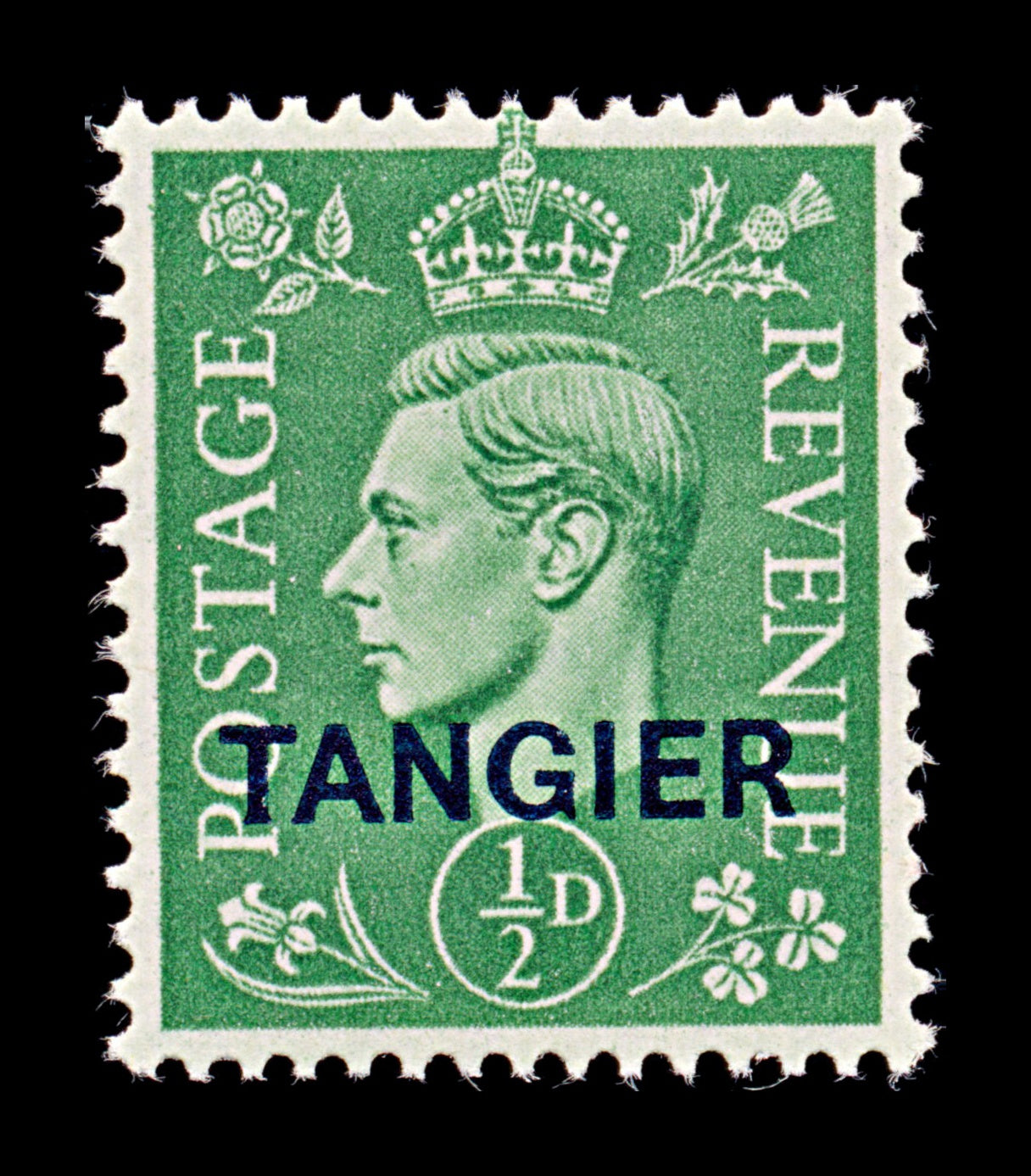 7714 Tangier SG251 ½D Pale Green 1945. Sc#521 Mi21. Mint MH. C£12