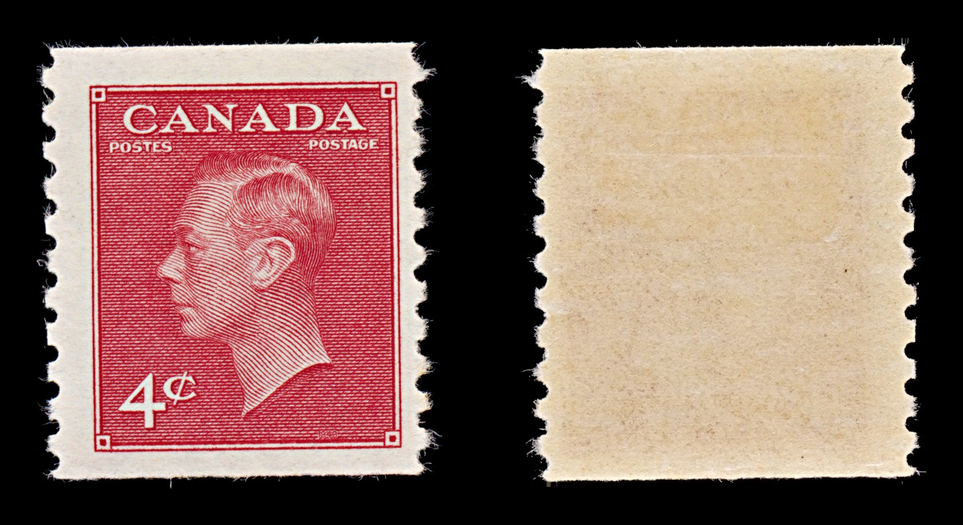 7717 Canada SG422 4C Dark Carmine 1950. Sc#300 Mi254D. Mint MVLH. C£14