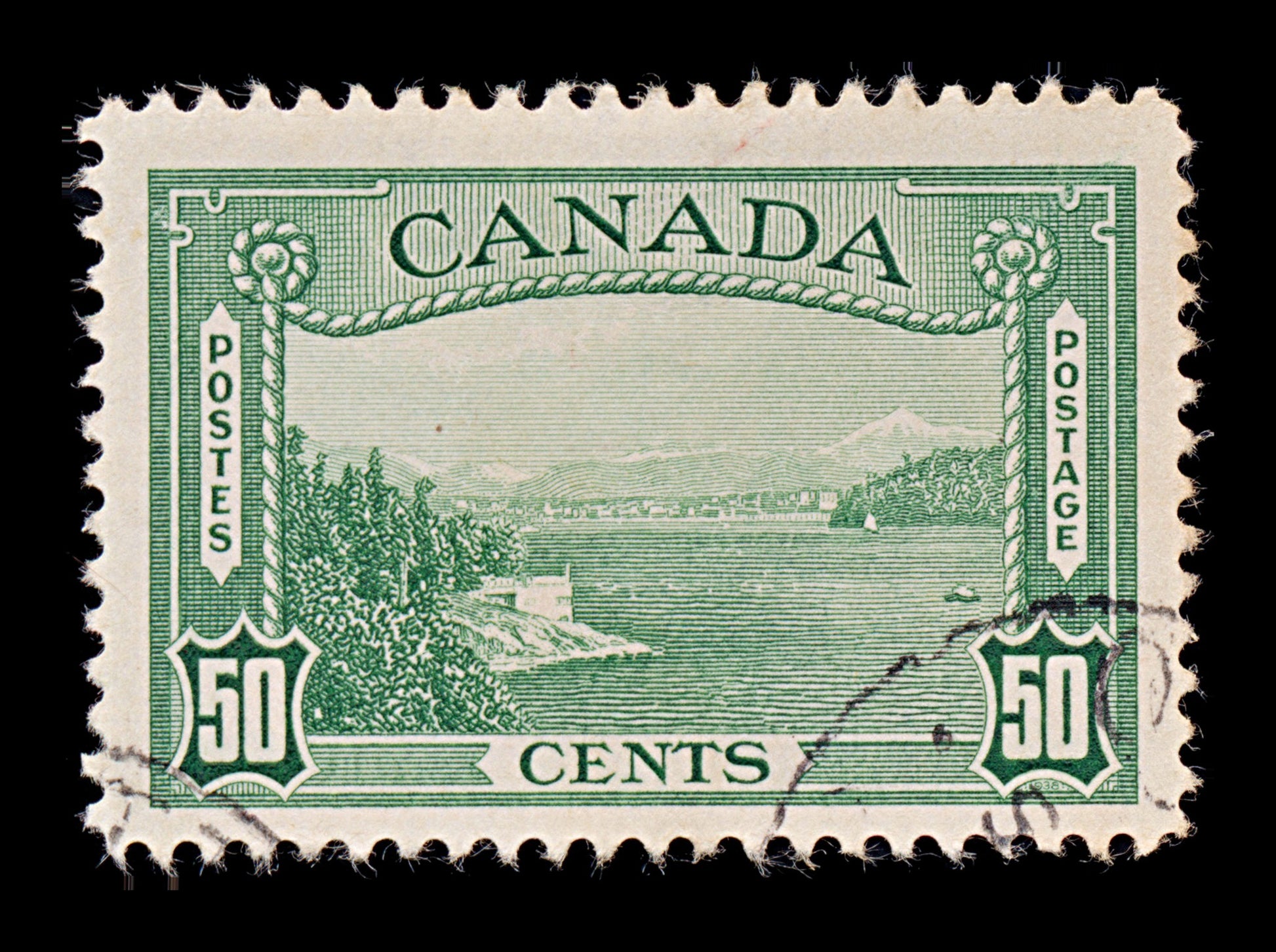 7721 Canada SG366 50C Green 1938. Sc#244 Mi207. Used. C£16