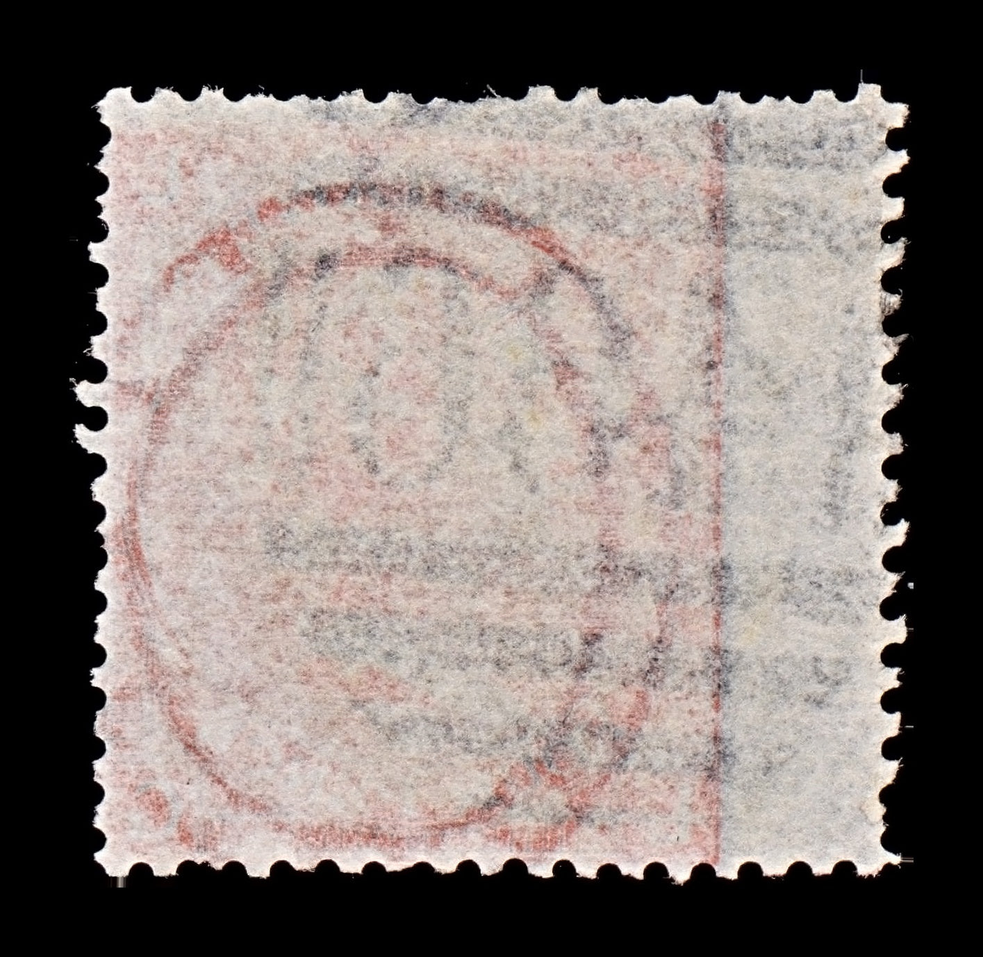 7725 GB SG94 4D Vermilion. Pl 8. "LG". Tissue Paper 1866. Sc#43a Mi24X. . C£70