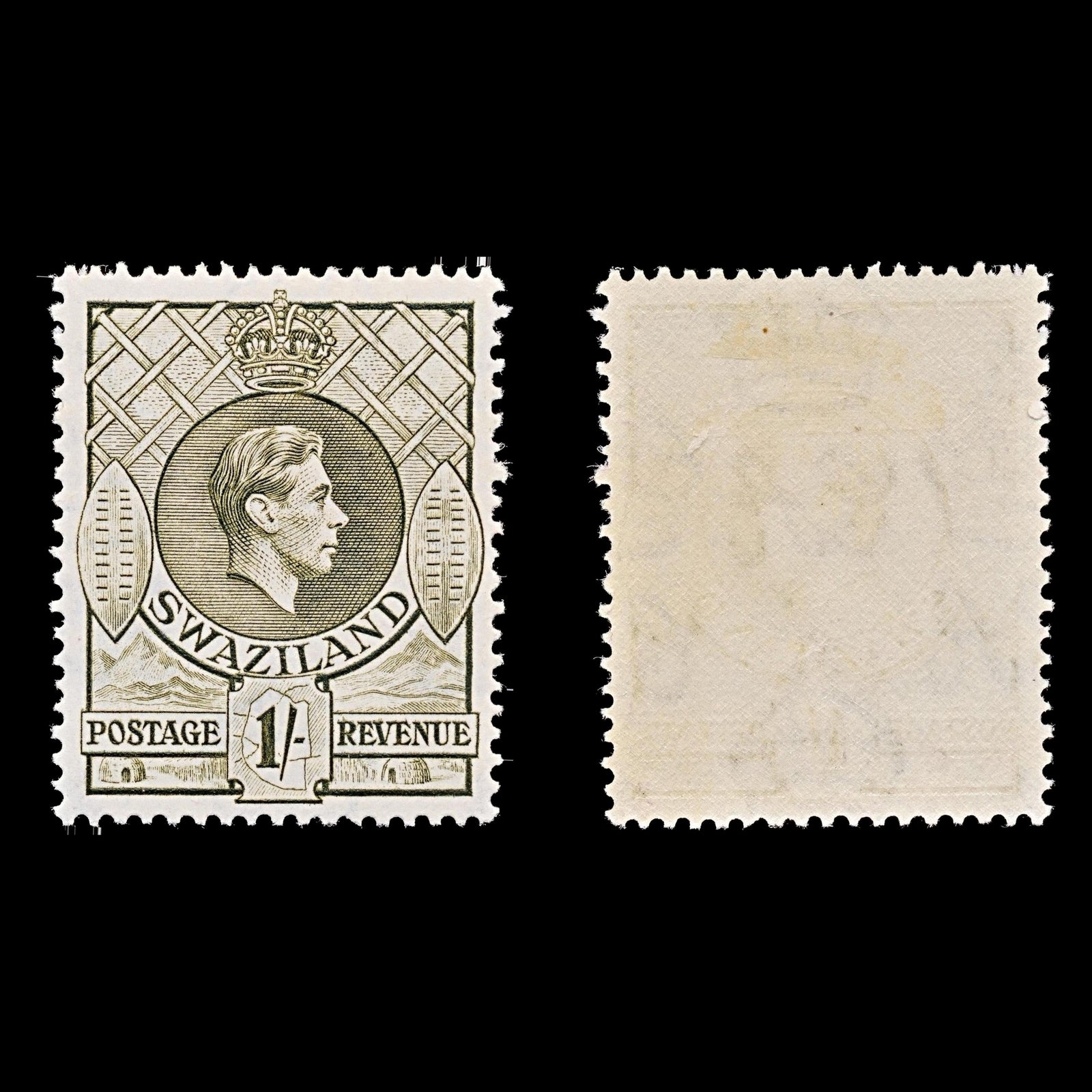 7747 Swaziland SG35 1S Olive 1938. Sc#34a Mi34A. Mint MVLH. C£28